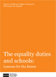 Equality duties and schools policy paper cover