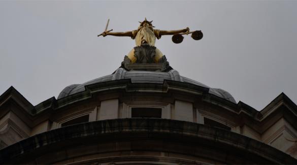Statue of Justice at the High Courts in London
