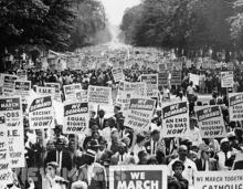 Civil rights march in the 1960s