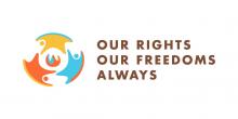 Human Rights Day logo, our rights, our freedoms, always