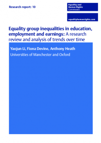 Research report 10: Equality group inequalities in education, employment and earnings