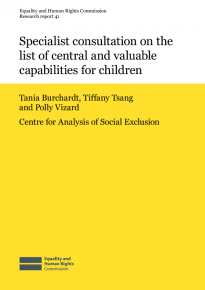Research report 41: Specialist consultation on the list of central and valuable capabilities for children