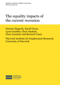 Research report 47 - The equality impacts of the current recession