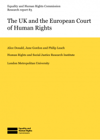 Research report 83: The UK and the European Court of Human Rights