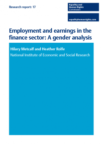 Research report 17 Employment and earnings in the finance sector