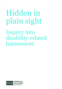 Hidden in plain sight: inquiry into disability-related harassment