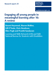 Research report 25 Engaging all young people in meaningful learning after 16: A review