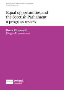 Research report 32: Equal opportunities and the Scottish Parliament: a progress review