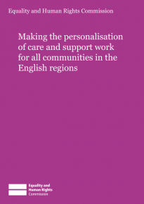 Making the personalisation of care and support work for all communities in the English regions