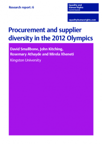 Research report 6: Procurement and supplier diversity in the 2012 Olympics