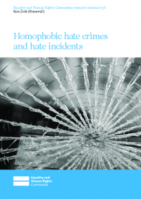 Research summary 38 - Homophobic hate crimes and hate incidents