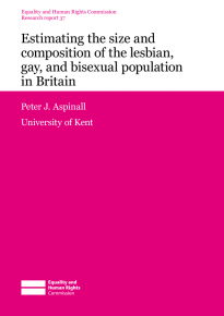 Research report 37 - Estimating the size and composition of the lesbian, gay, and bisexual population in Britain