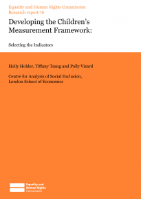 Research report 76: Developing the Children's Measurement Framework: Selecting the Indicators