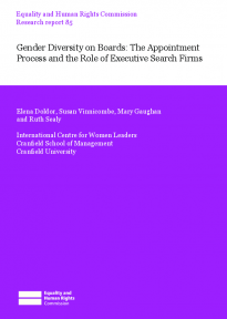 Research report 85: Gender Diversity on Boards: The Appointment Process and the Role of Executive Search Firms 