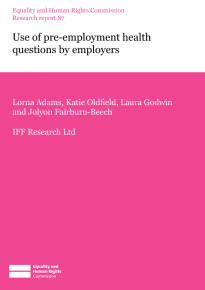Research report 87 Use of pre-employment health questionnaires by employers