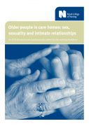 Older people in care homes: sex, sexuality and intimate relationships – an RCN discussion and guidance document for the nursing workforce