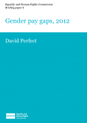 Briefing paper 6: Gender pay gap, 2012