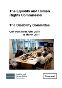 Disability Committee sitting around a table 