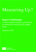 Picture of front cover of Measuring Up? Report 4: Performance
