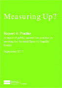 Picture of cover of Measuring Up? Report 4: Practice 
