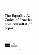 The Equality Act  Codes of Practice  post consultation  report